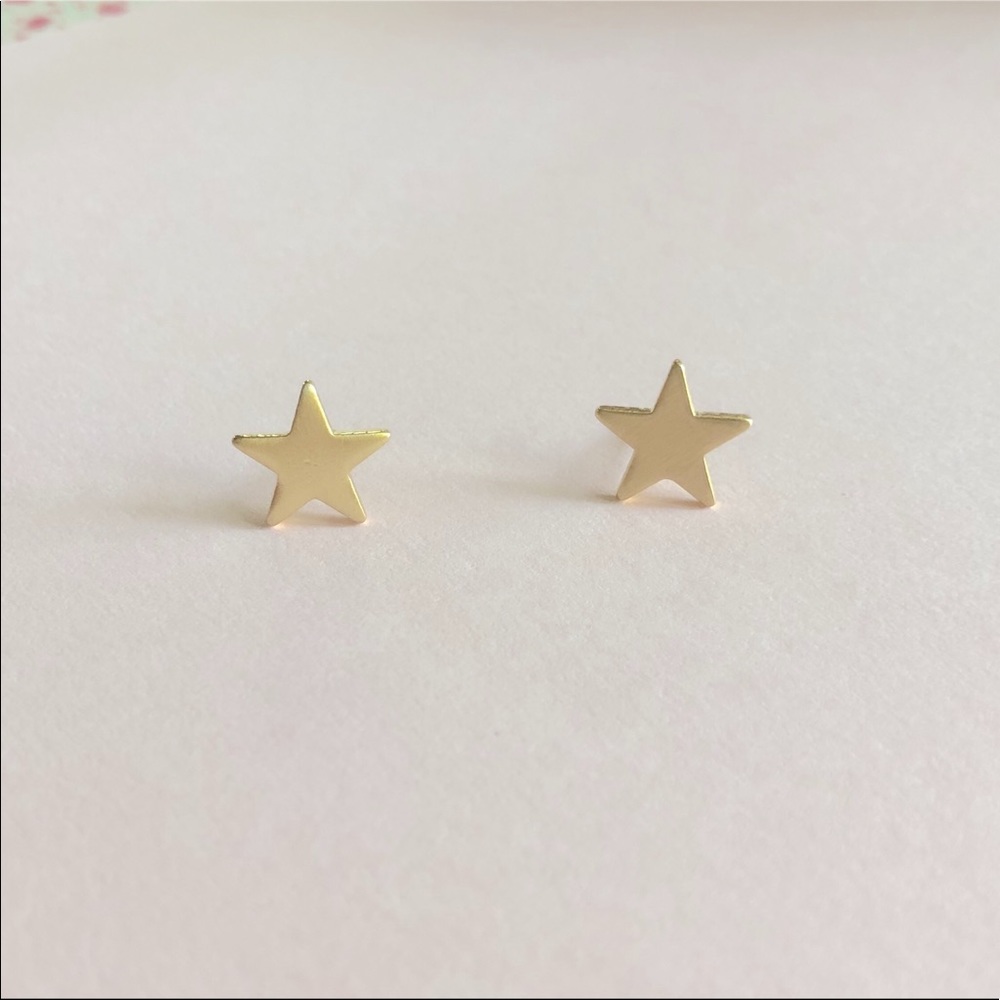 NWT Gold  Star Studs Post Earrings